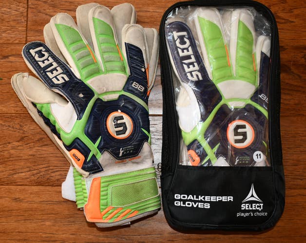 bundle 2pr SELECT 88 goalkeeper GLOVES sz 11Goalie PRO GRIP keeper soccer voetbal