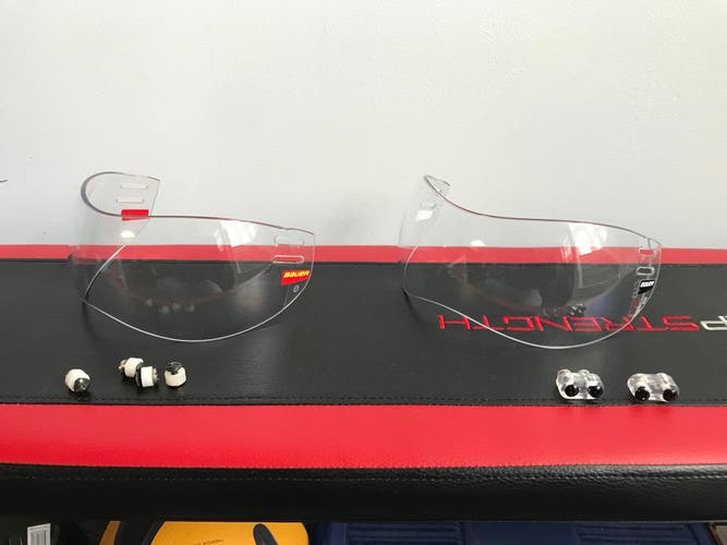 2 Bauer 55P Aviator Style Visors