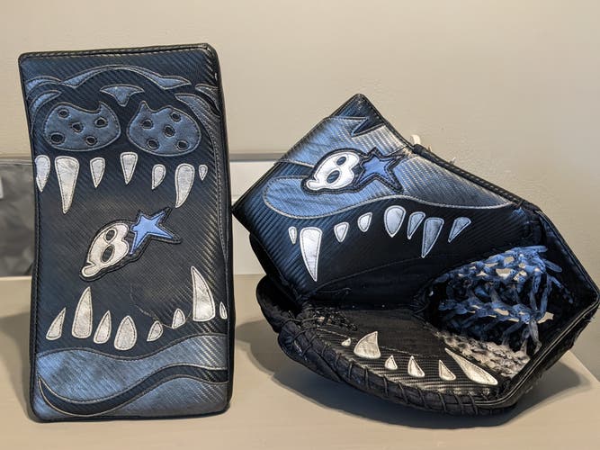 Used Brian's G-Netik 5 Pro Stock Blocker and Glove