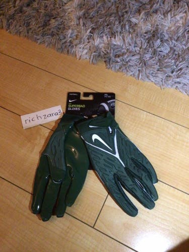 Nike Superbad 6.0 Adult Football Gloves Size XXL Green/White DM0053-360 NWT