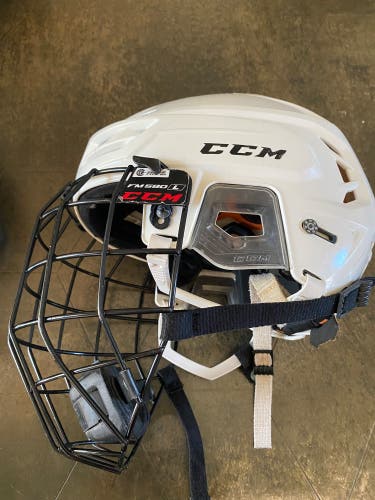 Used Large CCM Tacks 710 Helmet with Black FM580 Cage