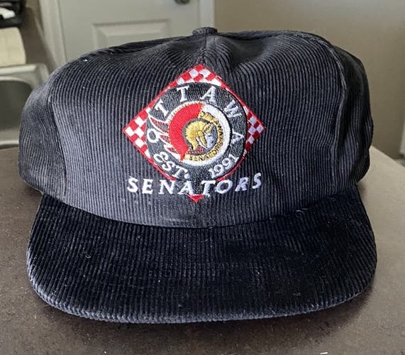 Vintage Ottawa Senators Corduroy SnapBack Hat