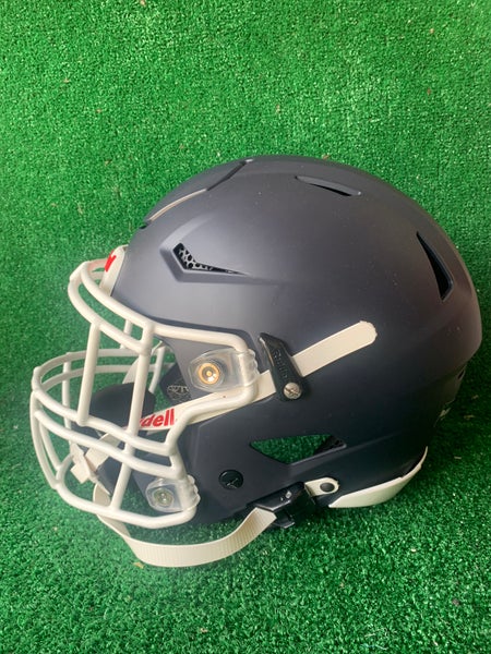 Matte Navy Blue Blank Riddell Revolution SPEED Mini Football Helmet