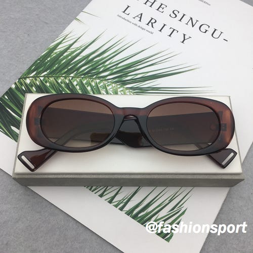 Retro Oval Sunglasses for Women and Men Small 90s Style