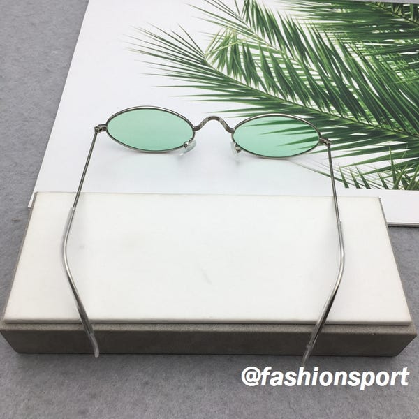 Vintage Retro SPHINX Sunglasses Oval Style Mint Green Non-Prescription Vintage Mod Retro 60s Mint Green Sunglasses Oversized Lenses  main image 3