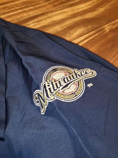 Vintage RARE 2002 Milwaukee Brewers All Star Game Nike Center Check  Pullover XL