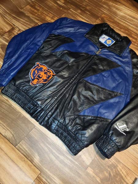 Vintage RARE Chicago Bears Logo Athletics Leather Sharktooth