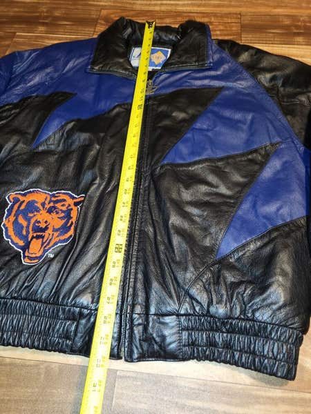 Chicago Bears ジャケット Vintage RARE Chicago Bears Logo Athletics Leather Sharktooth