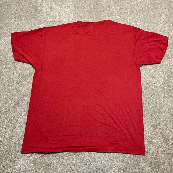 Vintage 90s Cotton Navy Hanes Heavy Weight Boston Red Sox T-Shirt - Small–  Domno Vintage