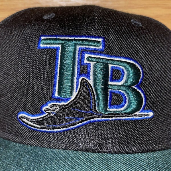 New Era 59FIFTY Retro On-Field Tampa Bay Rays 2005 Hat - Black, Green Black/Green / 7