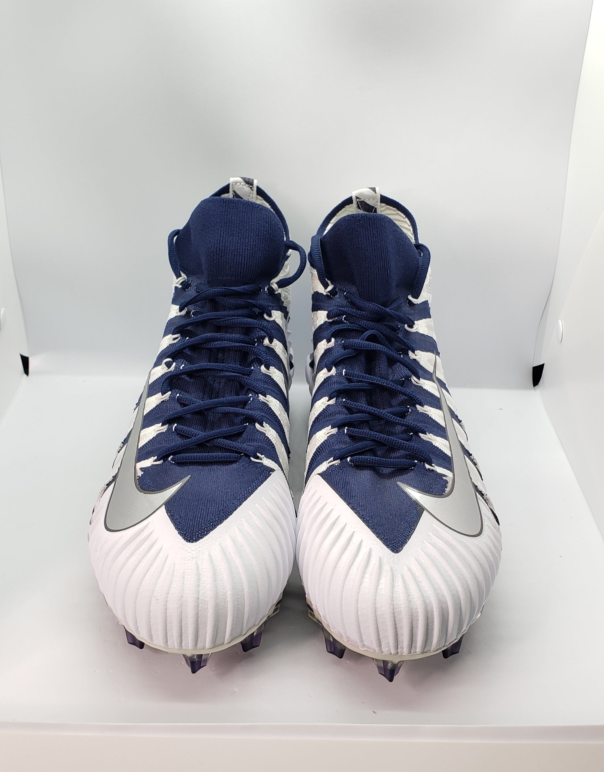 Nike Mens Alpha Menace Elite Football Cleats Navy Blue White  display picture 1