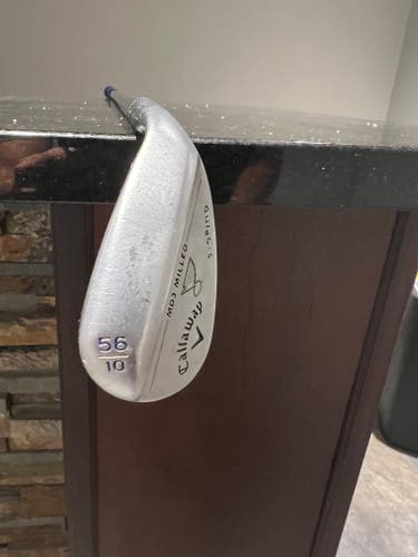 Used Men's Callaway Right Handed MD3 Milled Chrome S-Grind Wedge Stiff Flex 56 Degree Steel Shaft.