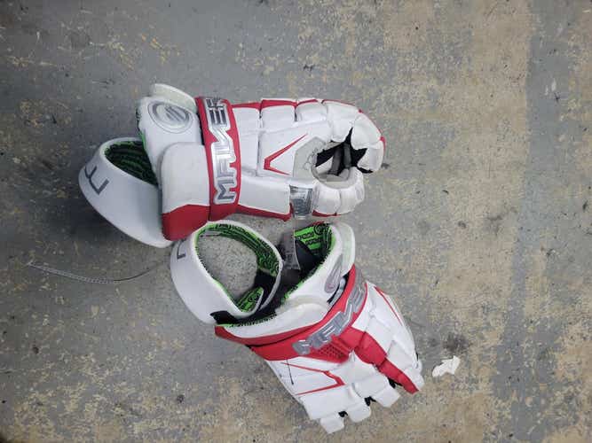 Used Maverik M4 Lg Men's Lacrosse Gloves