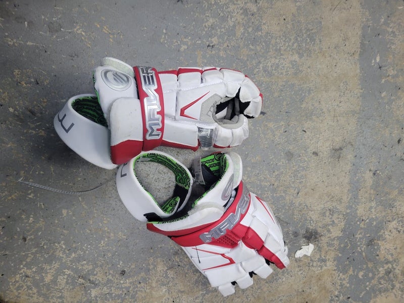 Used Maverik M4 Lg Men's Lacrosse Gloves