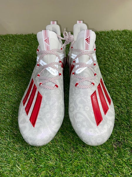 Adidas Adizero Young King Football Cleats White Silver FU6705 Rare