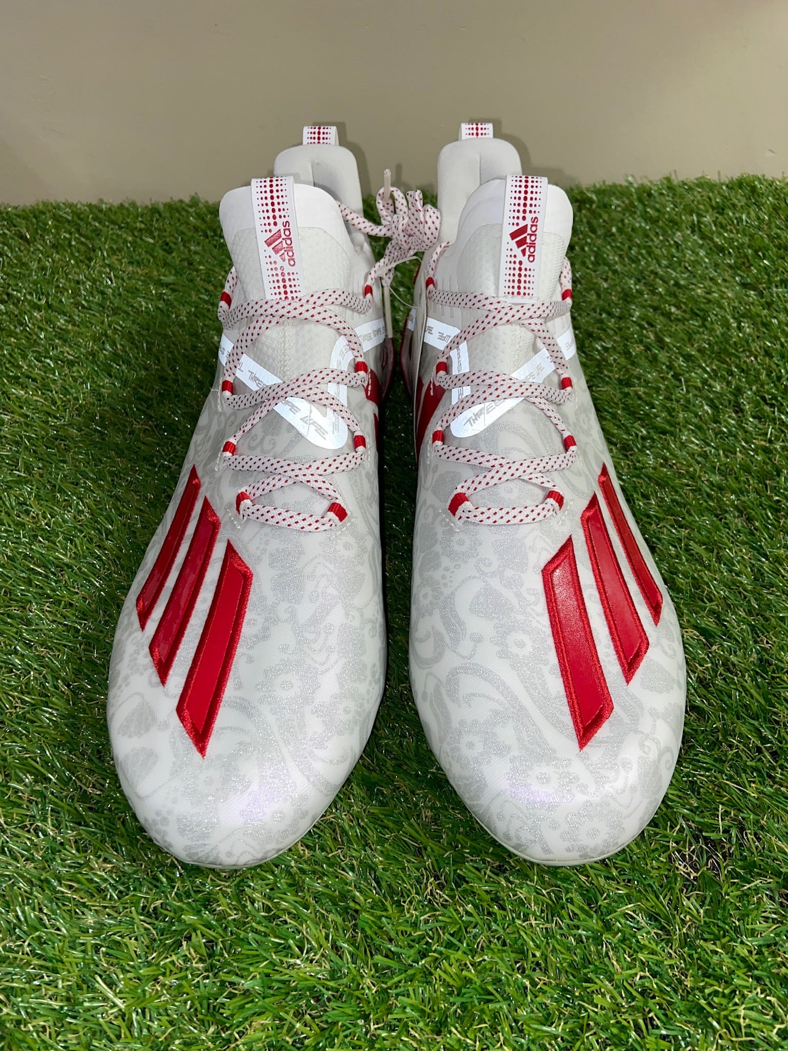 Adidas Adizero Reign Young King Football Cleats Red FU6708 Men's