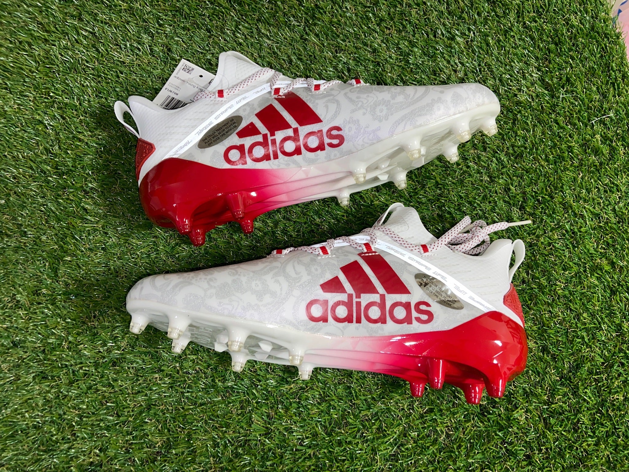Adidas Adizero Reign Young King Football Cleats Red FU6708 Men's