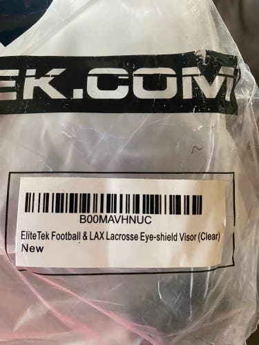 Elitetek football clear visor
