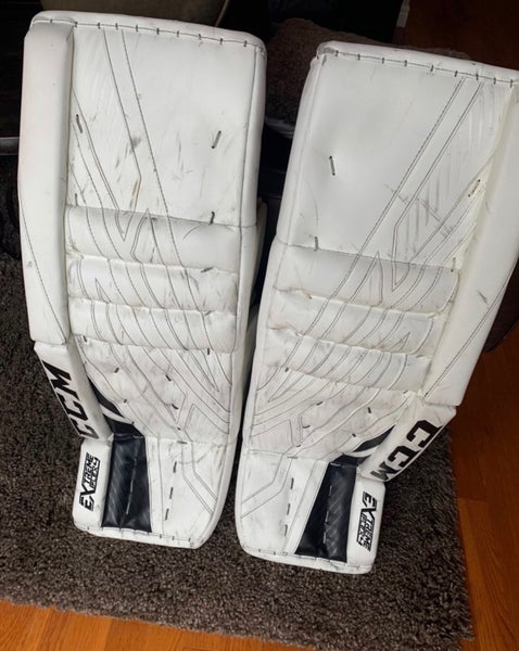 Used 34" CCM Eflex4 Goalie Leg Pads