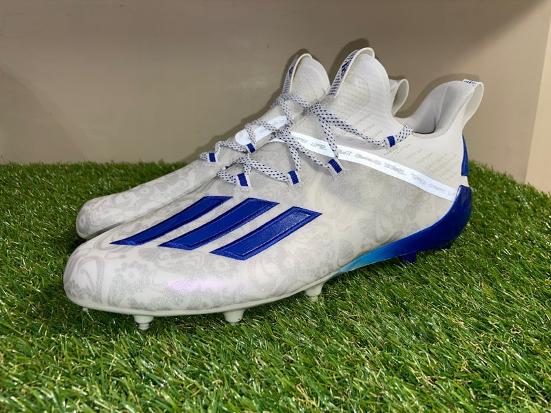 Adidas Adizero Young King Football Cleats White Silver FU6705 Rare