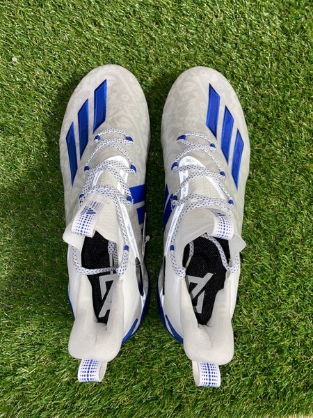 Adidas Adizero Reign Young King Floral Blue Football Cleats FU6707 Mens Size 8.5
