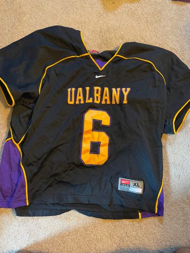 Black Throwback Albany Lacrosse XL Nike Jersey