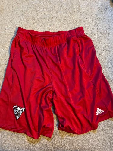 Red Chaos Lacrosse New Large Adidas Shorts