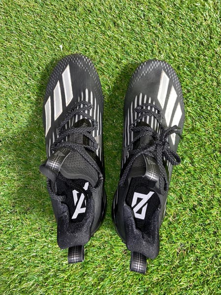 Adidas Adizero Football Cleats Sample Black Silver Metallic  display picture 2