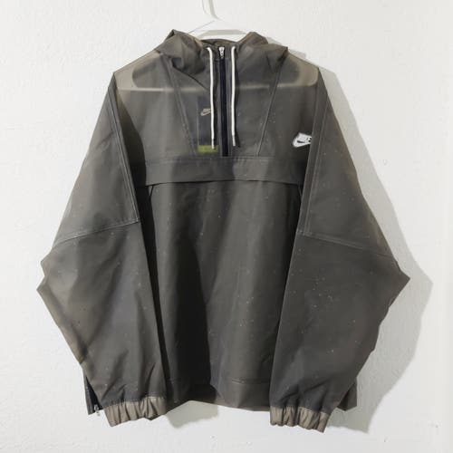 Nike Sportwear Waterproof Hooded Rain Jacket DA7657-010 Women's Size XL