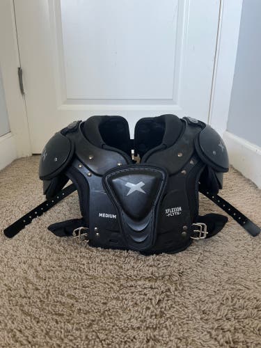 Youth Medium Xenith Flyte Shoulder Pads and Adult size Battle backplate