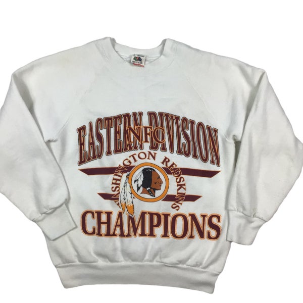 WASHINGTON REDSKINS VINTAGE 80s WHITE NFL FOOTBALL HOODIE