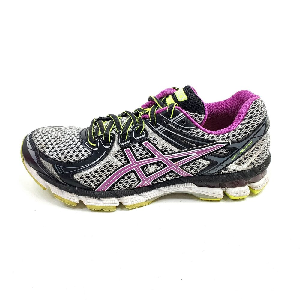 Asics Shoes Womens GT 2000 T3P8N Running Sneakers Purple Gray Athletic Size  8 | SidelineSwap