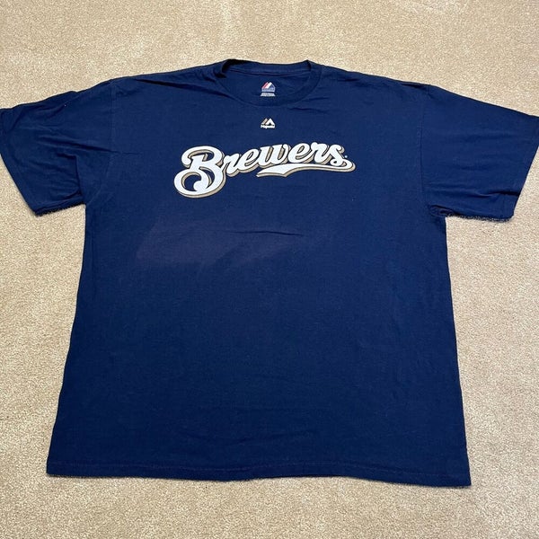  Majestic Milwaukee Brewers T-shirt (Adult Small