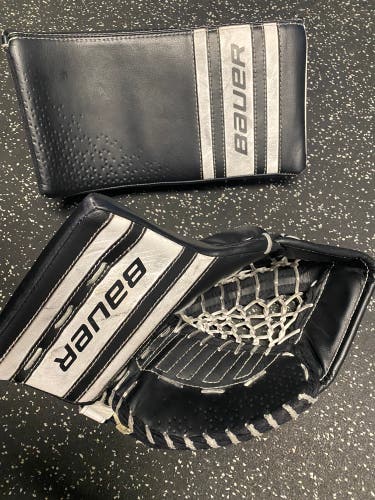 Junior Bauer GSX Goalie Blocker And catcher - black