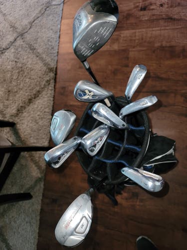 MENS Used Callaway Right Handed X Tour Iron Set Stiff Flex 7 Pieces Steel Shaft