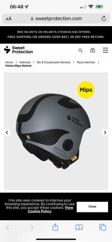 Sweet Protection MIPS Volata Medium/Large FIS Legal Helmet