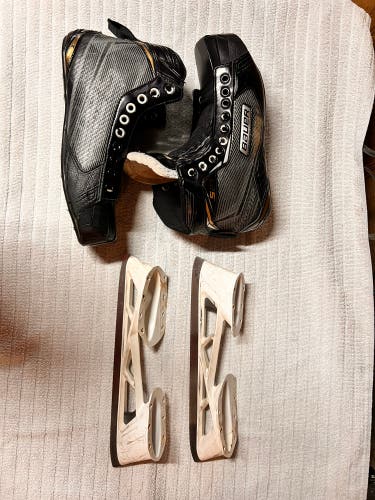Used Bauer Regular Width  Size 9 Supreme S27 Hockey Goalie Skates