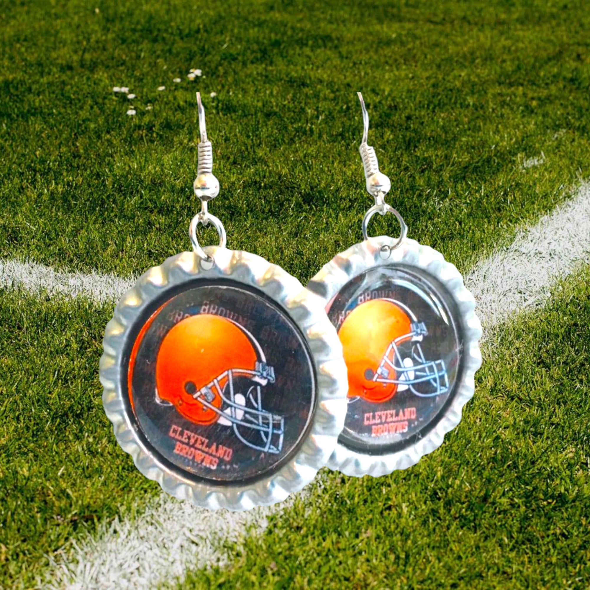 Cleveland BROWNS Football Handmade Earrings