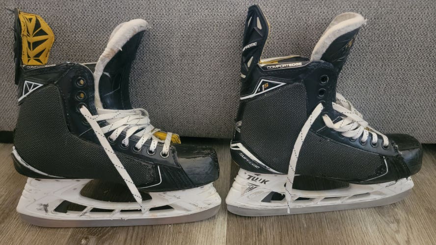 Senior Used Bauer Supreme 1S Hockey Skates Regular Width Pro Stock Size 8.5