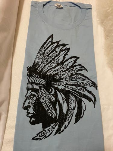BraveHeart Lacrosse Values T-shirt Carolina Blue XL