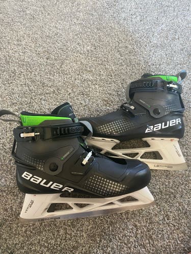 Senior Used Bauer Konekt Hockey Goalie Skates Regular Width Size 10