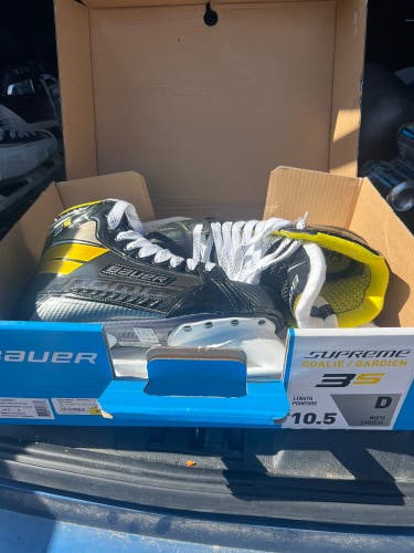 New Bauer  Size 10.5 Supreme 3s Hockey Goalie Skates