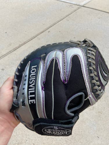 Black HS/College Louisville Slugger Catchers Mitt