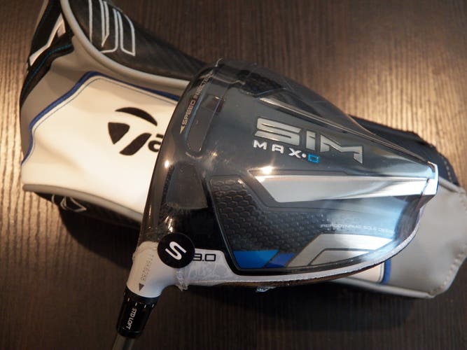 NEW LEFT HAND TAYLORMADE SIM MAX D GOLF DRIVER 9* HELIUM STIFF
