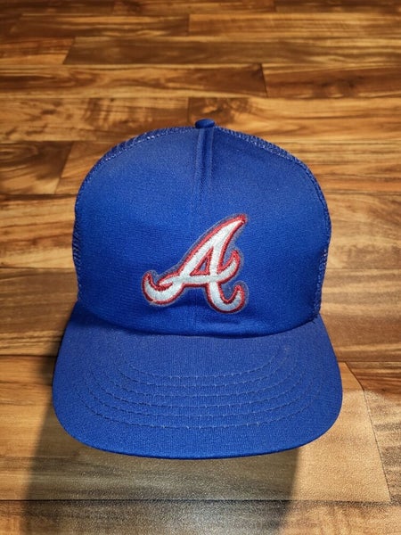 NEW ERA 59FIFTY ATLANTA BRAVES FITTED HAT SIZE 8 Rare "Royal  Blue"