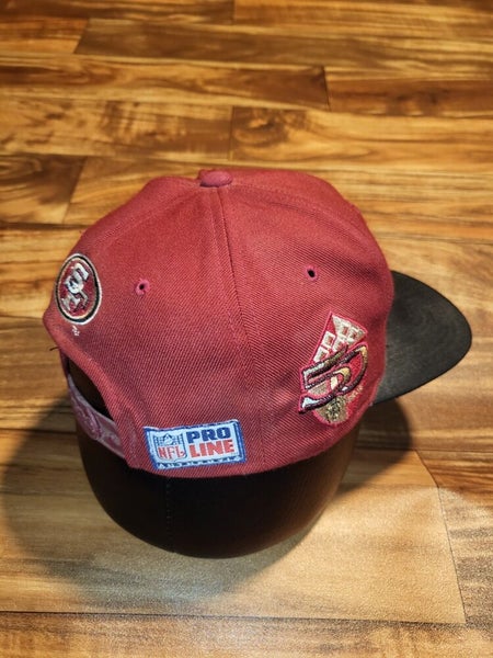 Vintage 90s San Francisco 49ers Corduroy Hat Cap Red NFL Football