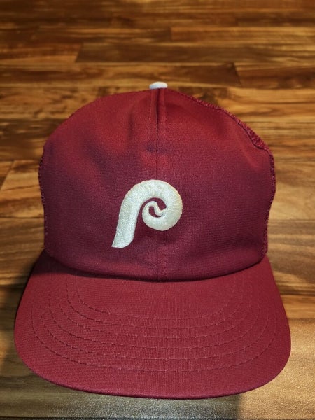 Phillies Vintage Snapback Hat Philadelphia Plain Logo MLB 90's