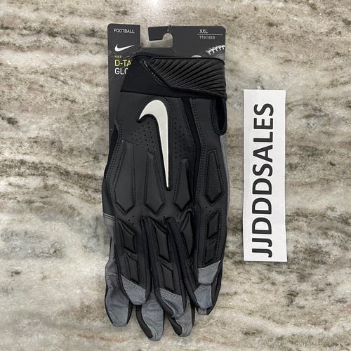Nike D-Tack Football Gloves Size XXL Black CV0342-017 $70 NWT