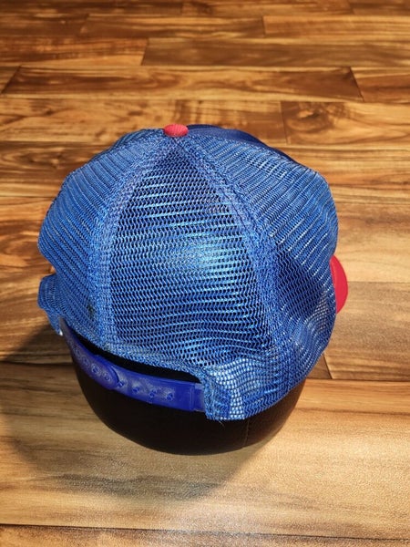 Vintage Texas Rangers MLB Baseball Plain Logo Mesh Trucker Sports Hat Snapback