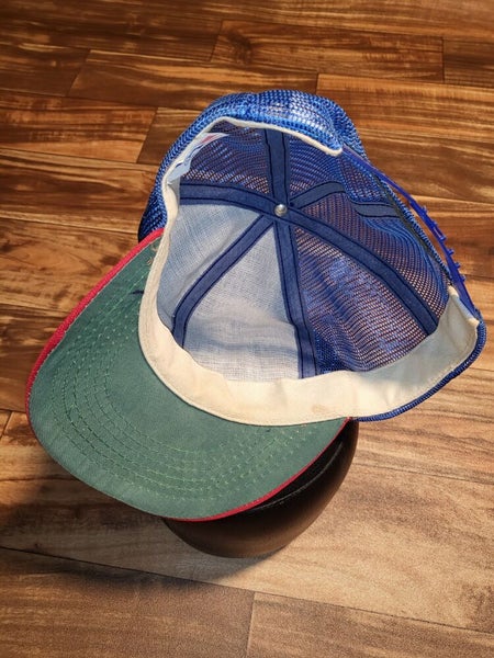 Vintage Texas Rangers MLB Baseball Plain Logo Mesh Trucker Sports Hat Snapback